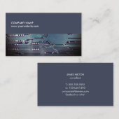 Moderner Eleganter Blue Circuit Board Consultant Visitenkarte (Vorne/Hinten)