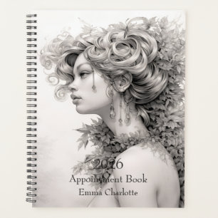 Moderner, eleganter Blumenkalender mit individuell Planer