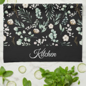 Moderner Eleganter Botanischer Eukalyptus Geschirrtuch (Gefaltet)