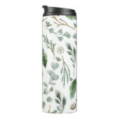Moderner Eleganter Botanischer Eukalyptus Thermosbecher (Nach rechts gedreht)
