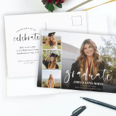 Moderner Eleganter Calligraphy Fun Abschluss Postkarte