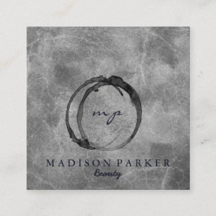 Moderner Eleganter Champagner Abstrakt Beauty Styl Quadratische Visitenkarte