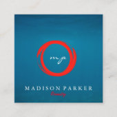 Moderner Eleganter Champagner Abstrakt Beauty Styl Quadratische Visitenkarte (Vorderseite)