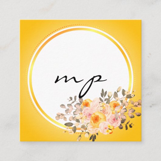 Moderner Eleganter Champagner Abstrakt Beauty Styl Quadratische Visitenkarte (Vorderseite)