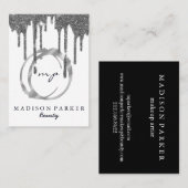 Moderner Eleganter Champagner Abstrakt Beauty Styl Visitenkarte (Vorne/Hinten)