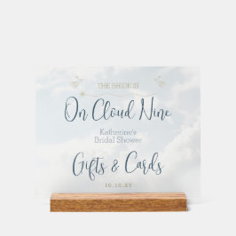 Moderner Eleganter Chic am Cloud Nine Brautparty Acrylschild