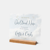 Moderner Eleganter Chic am Cloud Nine Brautparty Acrylschild (Winkel)