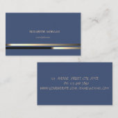 Moderner Eleganter Chic Anspruchsvoll gestreift Visitenkarte (Vorne/Hinten)