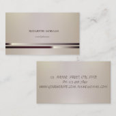 Moderner Eleganter Chic Anspruchsvoll gestreift Visitenkarte (Vorne/Hinten)