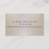 Moderner Eleganter Chic Anspruchsvoll gestreift Visitenkarte (Rückseite)