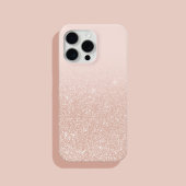 Moderner Eleganter Chic Ombre Rose Gold Glitzer Case-Mate iPhone Hülle