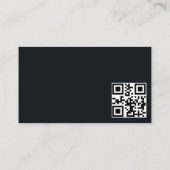 Moderner eleganter Computer-Reparaturcode qr Visitenkarte (Rückseite)