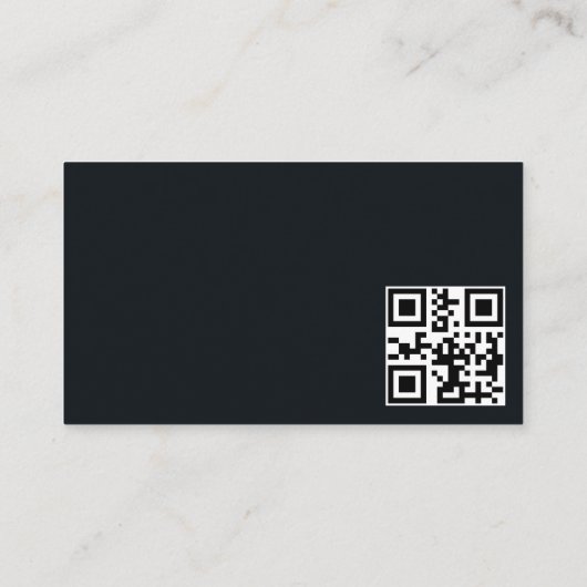 Moderner eleganter Computer-Reparaturcode qr Visitenkarte (Rückseite)