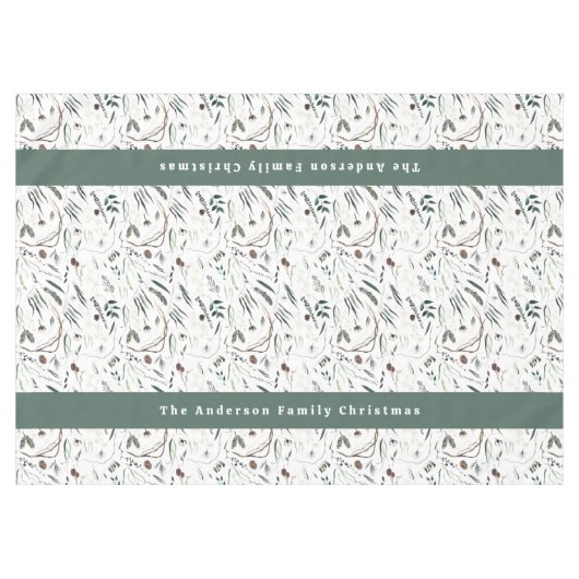 Moderner, eleganter Empfang in Aquarelltönen Tischdecke (Vorderseite (Horizontal))