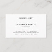 Moderner eleganter Entwurfs-Minimalistischer Visitenkarte (Rückseite)