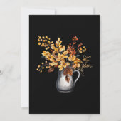 Moderner Eleganter Erntedank Freundlichkeit Einladung (Rückseite)