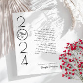 Moderner Eleganter Foto Abschluss Dankeskarte