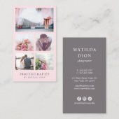 Moderner, eleganter Foto-Collage-Fotograf Visitenkarte (Vorne/Hinten)