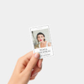 Moderner Eleganter Foto-Friseur-QR-Code Ausweis (Handheld)