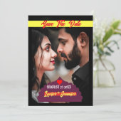 Moderner Eleganter Foto Text personalisieren Unkra Einladung (Stehend Vorderseite)