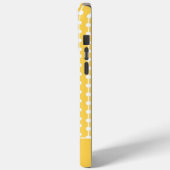 Moderner eleganter gelber geometrischer Personalis Case-Mate iPhone Hülle (Rückseite / Links)