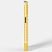 Moderner eleganter gelber geometrischer Personalis Case-Mate iPhone Hülle (Rückseite / Rechts)