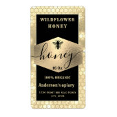 Moderner, eleganter, glänzender Honigbiene-Script- (Vorne)