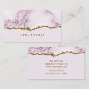 Moderner Eleganter Glitzer Marmor Visitenkarte
