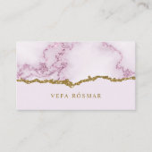 Moderner Eleganter Glitzer Marmor Visitenkarte (Vorderseite)