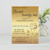 Moderner, eleganter Glitzer Save the Date (Stehend Vorderseite)