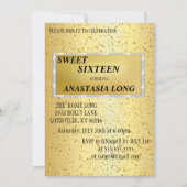 Moderner, eleganter Glitzer Save the Date (Vorderseite)