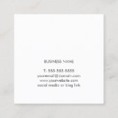 Moderner eleganter Gold Circuit Board Consultant Quadratische Visitenkarte (Rückseite)