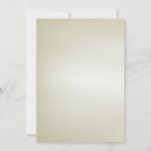 Moderner, eleganter Gold Rose Glitzer Save the Dat Date (Rückseite)
