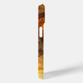 Moderner, eleganter Goldbernsteinfarben Personalis Case-Mate iPhone Hülle (Rückseite / Rechts)