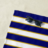 Moderner, eleganter goldener Anker & Krone Strandtuch (Beispiel)