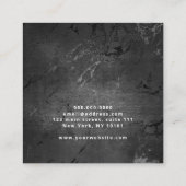 Moderner, eleganter Goldschmiedekünstler Quadratische Visitenkarte (Rückseite)