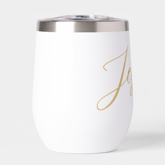 Moderner, eleganter Goldskriptname (Vorderseite)