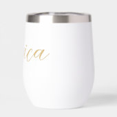 Moderner, eleganter Goldskriptname (Rückseite)