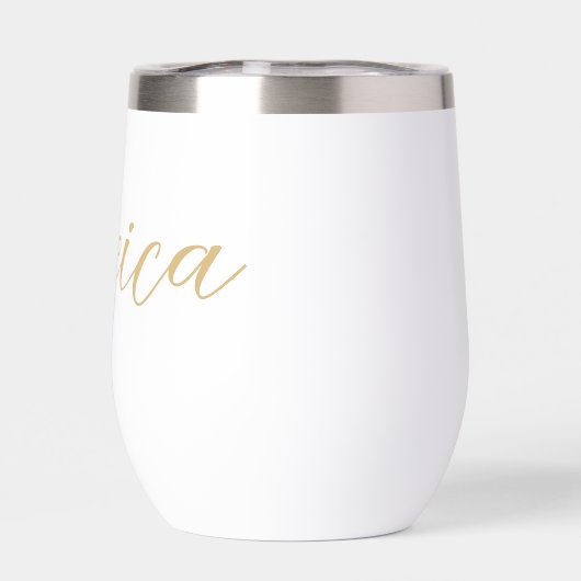 Moderner, eleganter Goldskriptname (Rückseite)