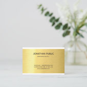 Moderner Eleganter Golffekt Beruflicher Luxus Visitenkarte (Stehend Vorderseite)