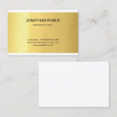 Moderner Eleganter Golffekt Beruflicher Luxus Visitenkarte (Vorne/Hinten)