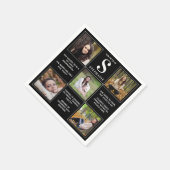 Moderner Eleganter Graduate Fun Fakten Einzigartig Serviette (Ecke)