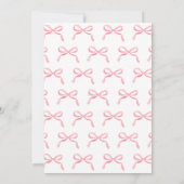 Moderner Eleganter Graduiertenkap Pink Bow Abschlu Einladung (Rückseite)