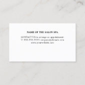 Moderner Eleganter Grauer Goldener Massagetherapeu Treuekarte (Rückseite)