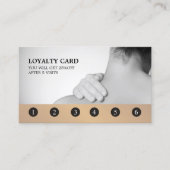 Moderner Eleganter Grauer Goldener Massagetherapeu Treuekarte (Vorderseite)