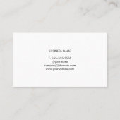 Moderner Eleganter Grauer Holzberater Visitenkarte (Rückseite)