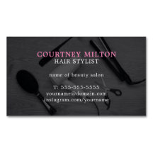 Moderner eleganter grauer rosa Haar-Stylist