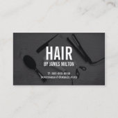 Moderner Eleganter Grauer Stylist Visitenkarte (Vorderseite)
