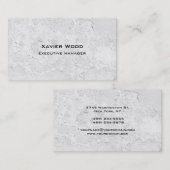 Moderner Eleganter Gray Wall Texture Manager Visitenkarte (Vorne/Hinten)