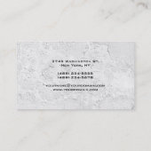 Moderner Eleganter Gray Wall Texture Manager Visitenkarte (Rückseite)
